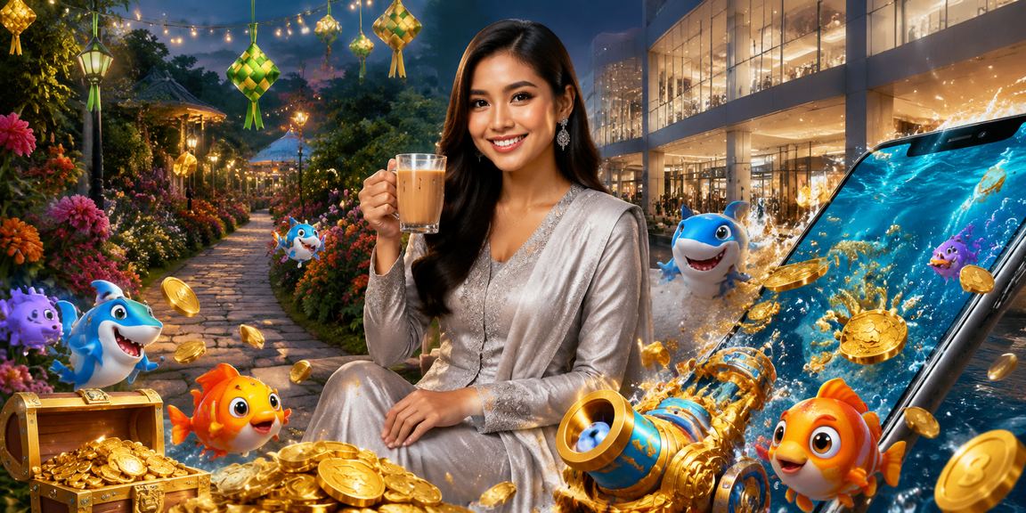 Permainan memancing bertema Hari Raya dengan jackpot di platform 1100